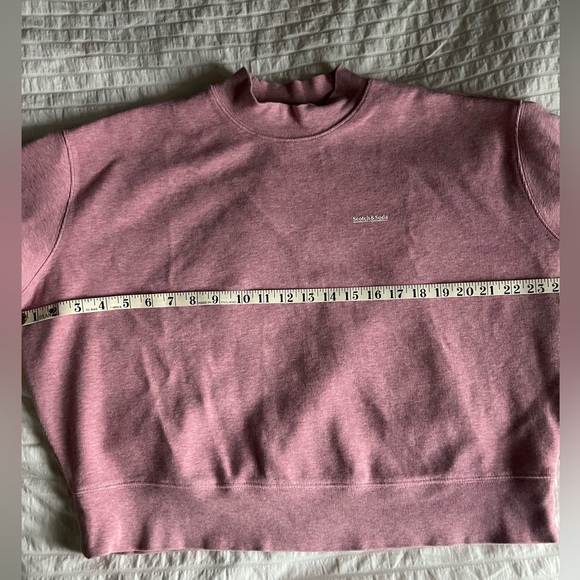 Premium Scotch and Soda L’Amour Toujours Heathered Top - Size S - Pink Heather - Picture 4 of 7